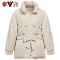 yaloo/雅鹿2019新款加厚羽绒服女清仓韩版连帽鸭绒短款外套潮