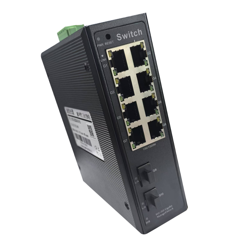 迪信光谱 工业以太网2光8电全千兆网管交换机 OYD-S2208-2F-EI 台高清大图