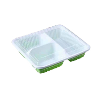 一次性外卖打包盒3格餐盒