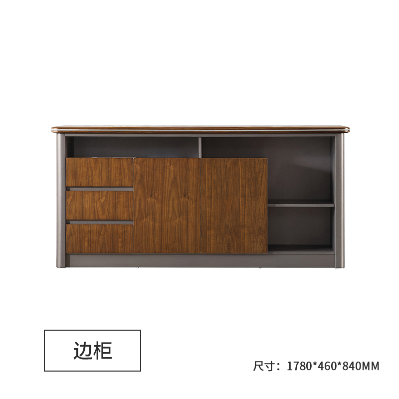 鑫金虎 茶水柜办公室矮柜子储物柜隔断地柜木质餐边柜靠墙客厅储物收纳柜