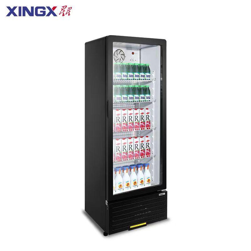 风直冷 291升展示柜饮料啤酒水果冷藏冰柜 商用便利店超市保鲜立式