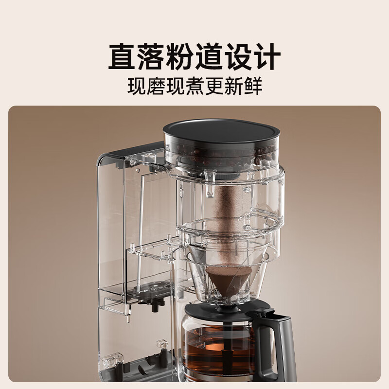 小熊滴漏式家用咖啡机 KFJ-H15Y8 水箱1.35升 精准控制800瓦特 滴滤设计 香浓咖啡5-10杯 家用首选高清大图