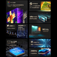 飞利浦(PHILIPS)98英寸巨幕MiniLED 288Hz 4K全面屏 高色域杜比视界全景声98PML9168/T3