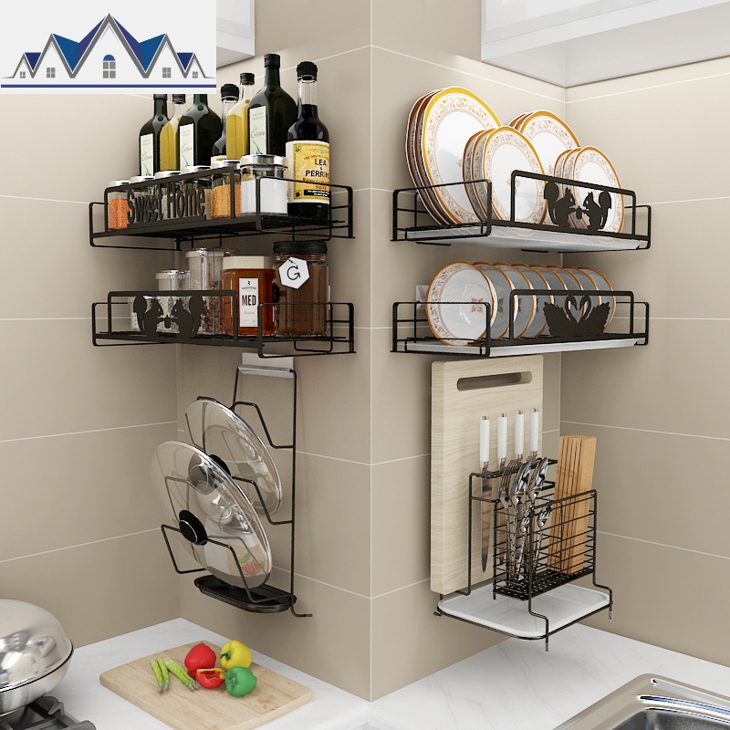 碗架沥水架收纳架家用品放晾碗盘碟架筷勺子收纳盒厨房置物架壁挂_4_756高清大图