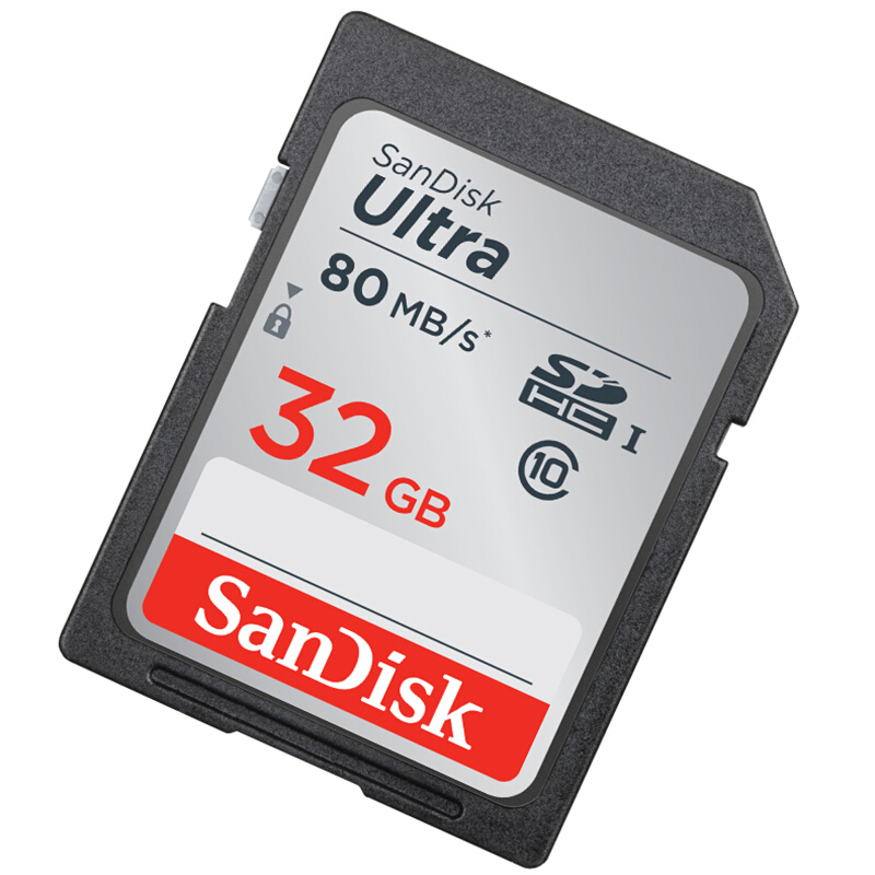 SanDisk闪迪32g相机内存卡 class10高速SD卡SDHC相机卡读取80M/s 相机储存卡 高速卡高清大图