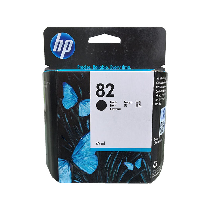 惠普 510绘图仪82粉盒(500 500PS 510 800 815MFP) 黑色 原包正品(单位:个)高清大图
