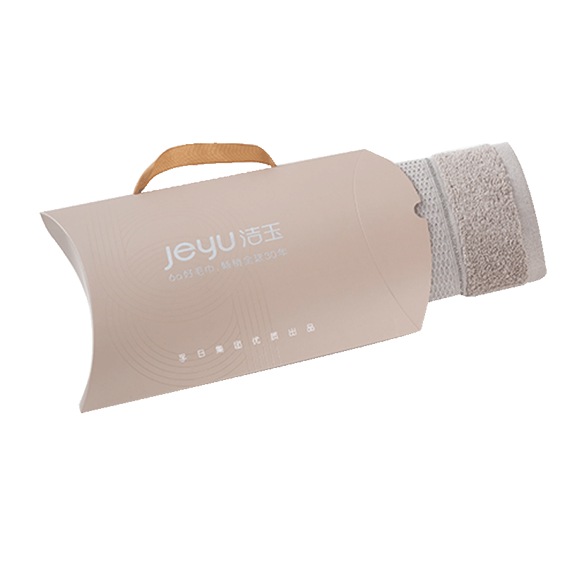 洁玉(Jeyu) 超柔赛络毛巾单条装礼盒TG19-03A棕色
