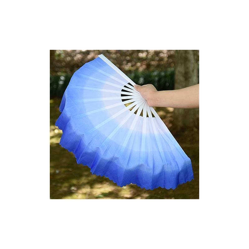 12骨彩云扇加厚塑料骨渐变色舞蹈扇子青花瓷舞扇秧歌木兰扇跳舞扇r8