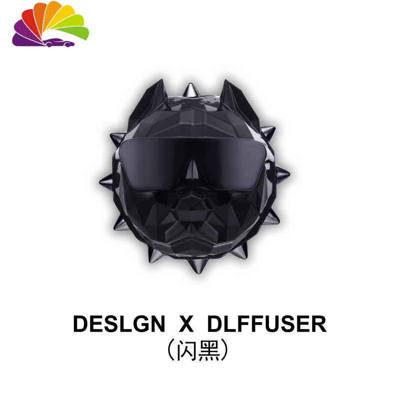 舒适主义潮牌汽车用出风口香水恶霸法斗犬狗头车载香水夹男女香薰摆件