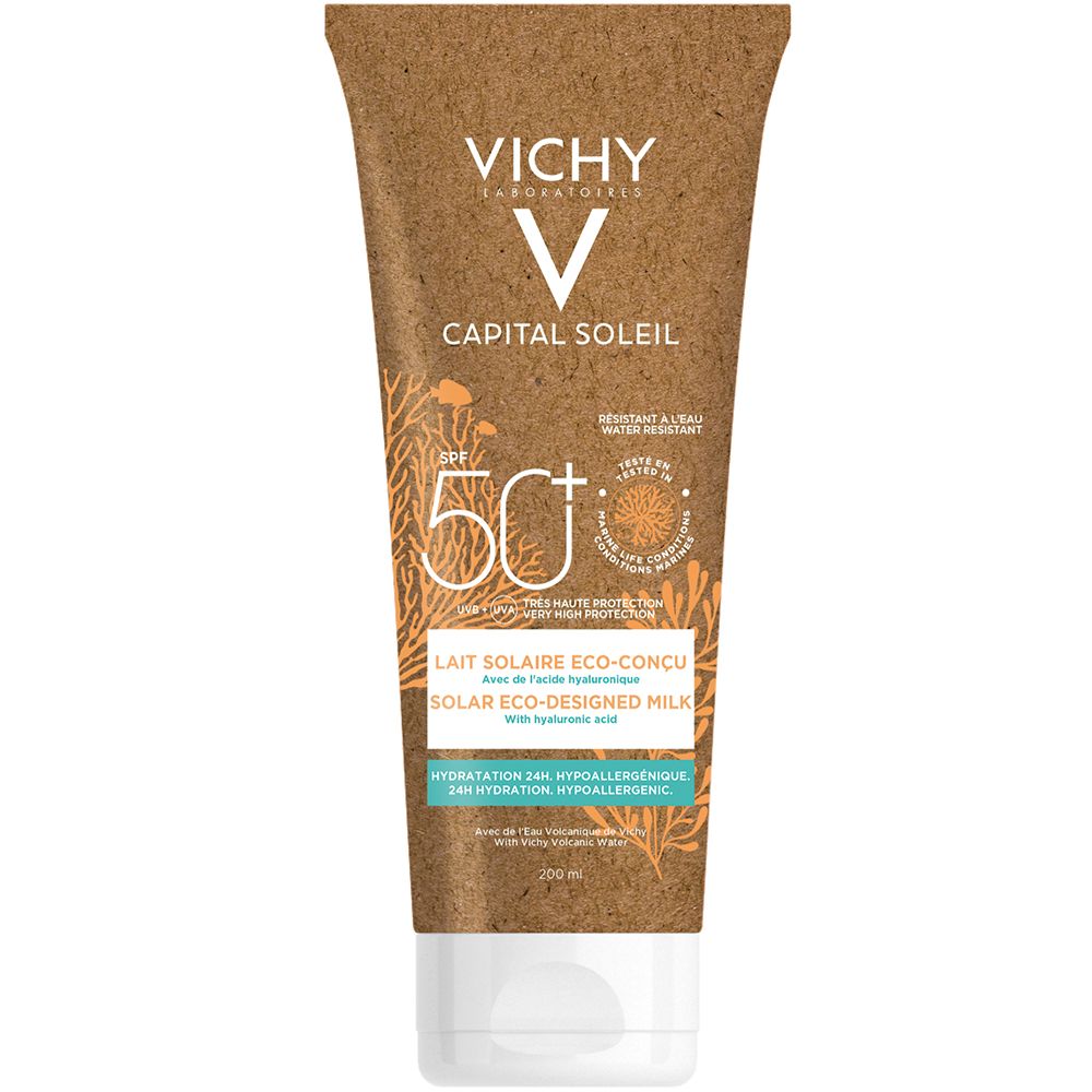 保税-Vichy薇姿Capital牛奶防晒乳面部身体防紫外线保湿200ml