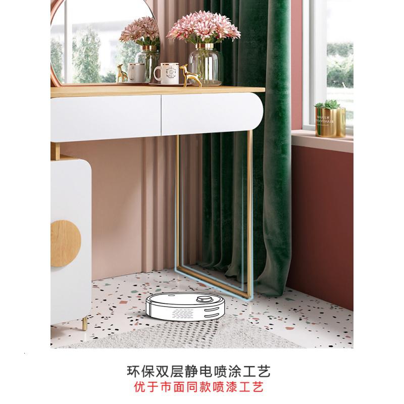 森美人北欧轻奢卧室小型化妆台桌现代简约风梳妆台桌收纳柜一体高清大图