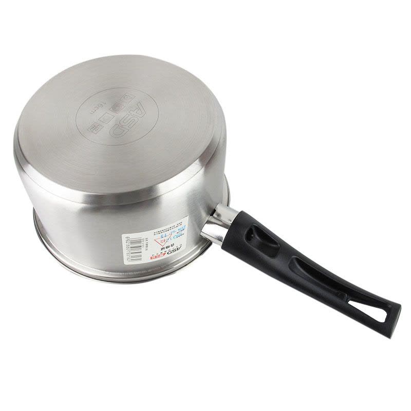 爱仕达奶锅304不锈钢16cm无涂层小奶锅宝宝辅食锅燃气灶电磁炉通用 G1916奶锅图片