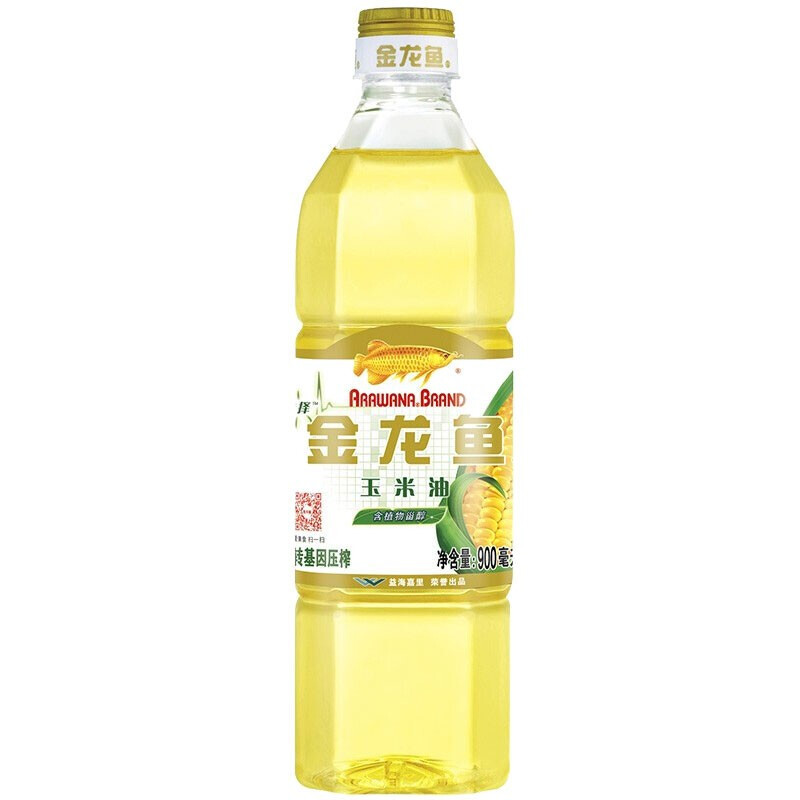 金龙鱼 食用油 非转 玉米油 900ml