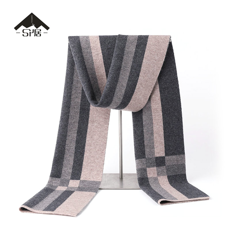 三人居100%纯羊毛围巾SRJWJ902高清大图
