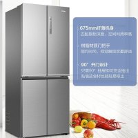 Haier海尔冰箱 多门冰箱 风冷无霜双变频 406升家用大容量纤薄四门十字对开门电冰箱 海尔BCD-406WDPD