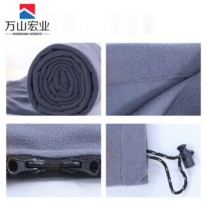 万山宏业 睡袋 抓绒睡袋 保温毯 XR19/个高清大图