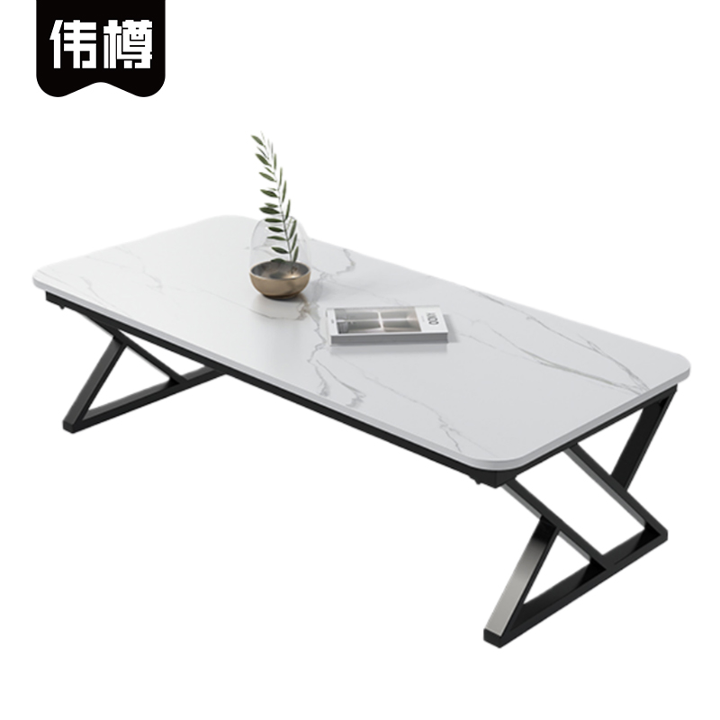 伟樽岩板茶几120*60*60cm张高清大图