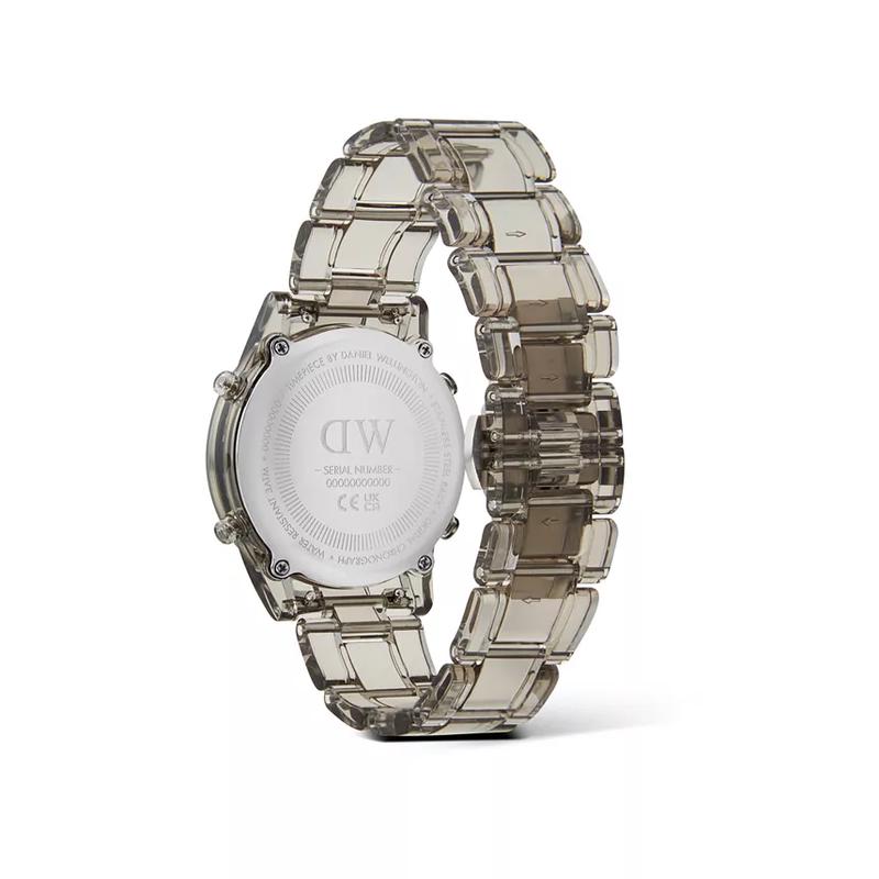 丹尼尔惠灵顿(Daniel Wellington)女士复古数字机械表透明塑料表盘灰色36mm时尚腕表高清大图