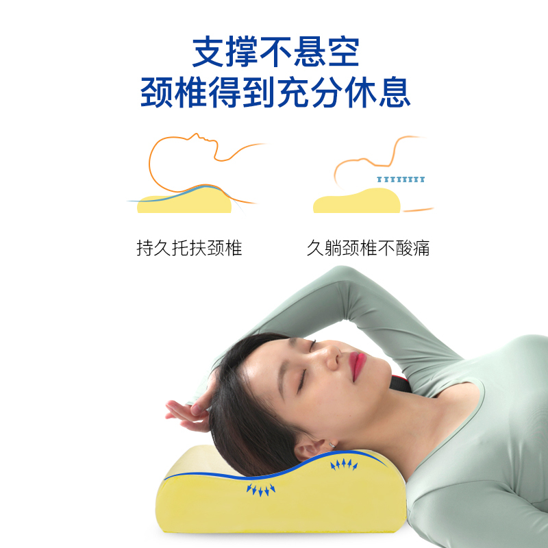 睡眠博士(AiSleep)枕芯 记忆枕枕头 全方位颈椎枕慢回弹保健蝶形枕护颈枕头