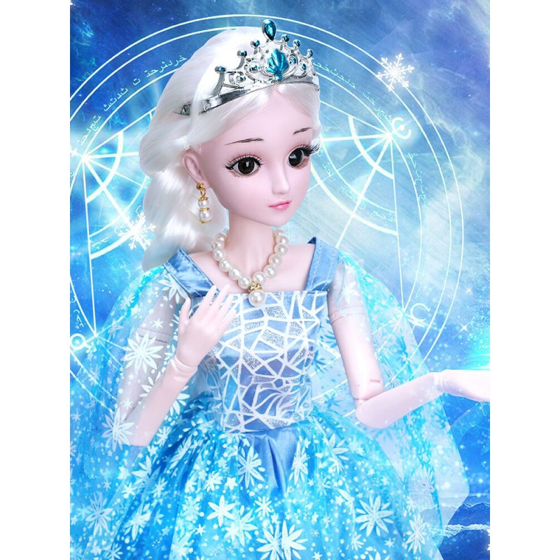 儿童玩具女孩芭比娃娃60厘米嘿喽洋冰雪公主大礼盒套装超大号公主