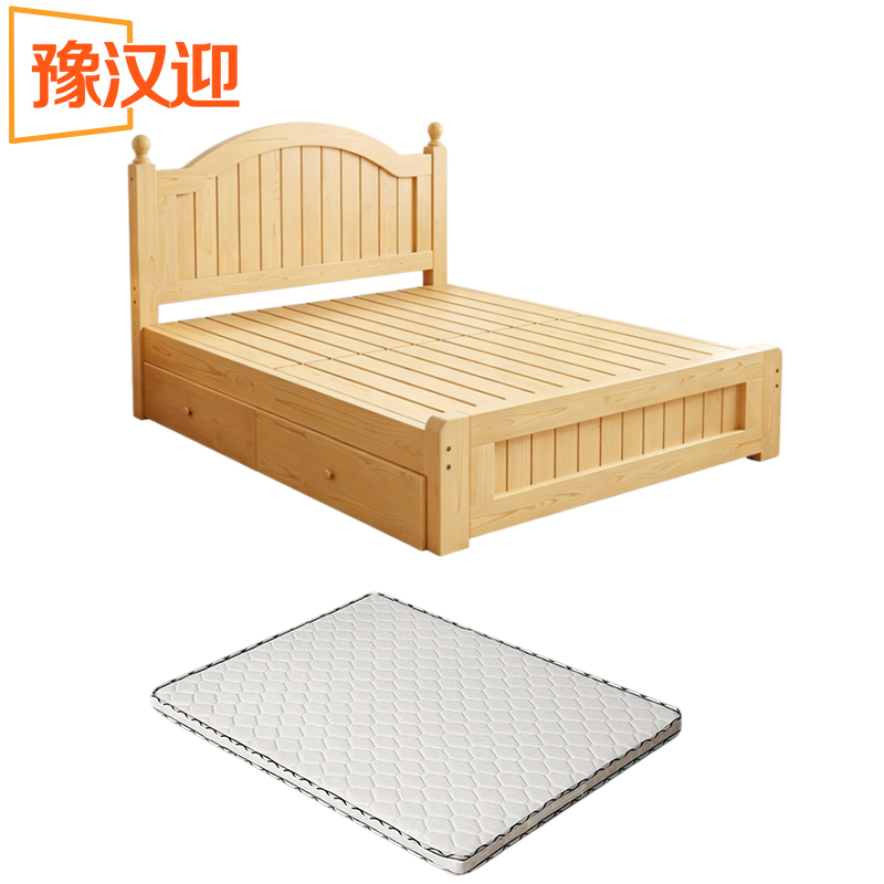 豫汉迎木质单人床高清大图