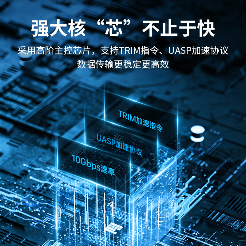 ORICO奥睿科M.2 NVME移动硬盘盒透明合金材质固态SSD外置盒 TXM2M-C3双协议