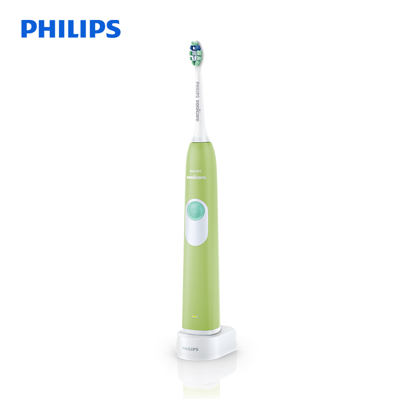 飞利浦(Philips)电动牙刷HX6215 充电式声波震动式31000次/分钟清洁牙刷 防御牙菌斑 情侣系列