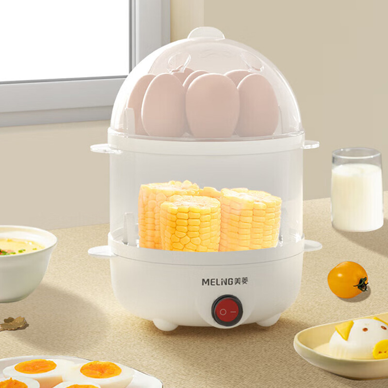 美菱煮蛋器家用一键蒸煮可视化外壳煮蛋器MUE-LC3503高清大图
