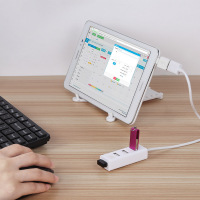 [USB接口扩展]USB3.02.0分线器一拖四笔记本电脑车载扩展多接口线长10cm BASN