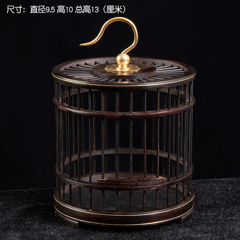 蝈蝈笼子米妮高档红木精品蝈蝈笼蚂蚱笼子工艺品送老人礼物摆件