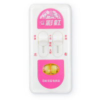 彩虹(RAINBOW)电热毯双人电褥子(1.8*1.5米)加厚双控双温电热褥 安全调温保护电褥毯 除湿排潮 花色随机