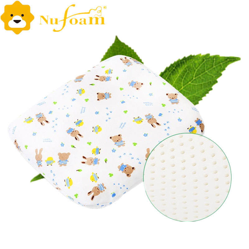 优富(Nufoam)枕芯 乳胶 婴儿定型枕N8 泰国进口乳胶枕 宝宝枕 定型头部 睡眠呵护 29x24x4/6cm白色