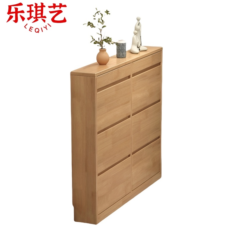 乐琪艺 实木鞋柜 140*17*120cm G11款 个高清大图