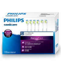 飞利浦(Philips)电动牙刷头HX6066/05 6支装 适配HX9332、HX9362