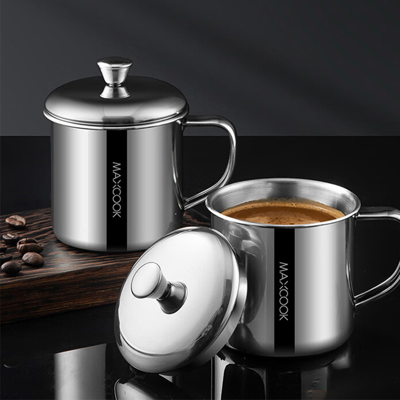 MAXCOOK美厨口杯不锈钢单层出行携带方便儿童款MCB5172高清大图