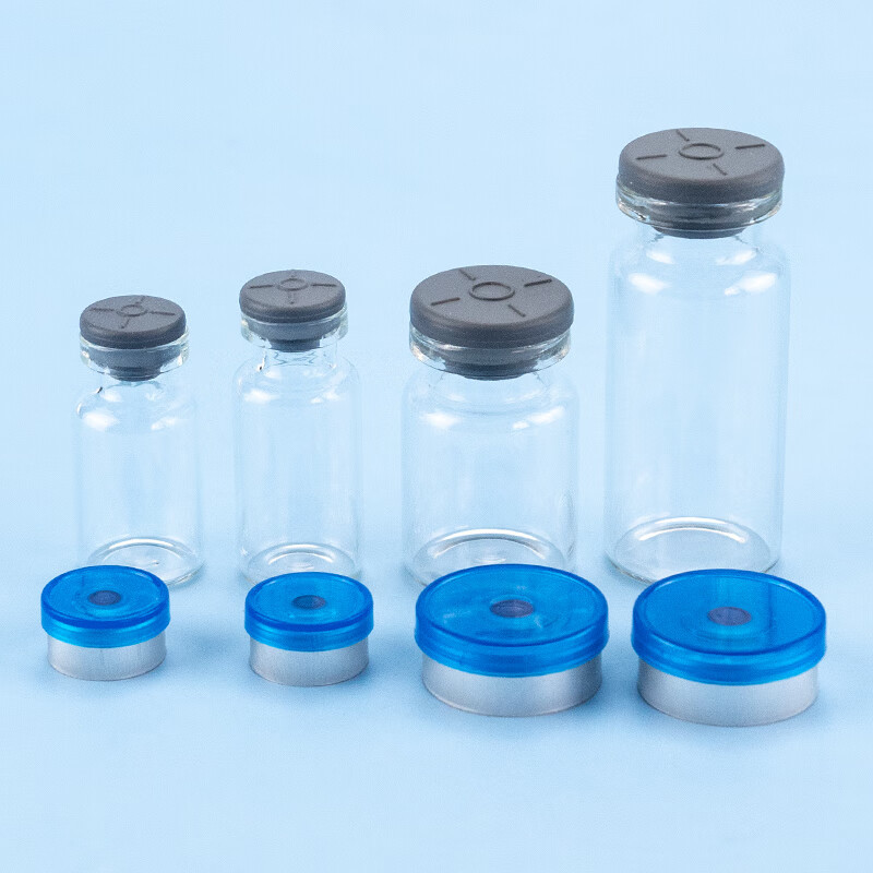 海斯迪克HKCL-850 西林瓶 采样卡口瓶 冻干粉瓶 透明瓶+胶塞+铝塑盖 2ml(3780个/箱)