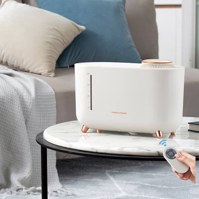 摩飞电器(Morphyrichards)无雾加湿器卧室家用办公室桌面孕妇婴儿用空气加湿机MR2081