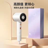 VTT吹风机家用负离子发廊大功率冷热风速干护发电吹风吹风筒超轻大功率不伤发高速 [冰雪白]2400W大功率/速干
