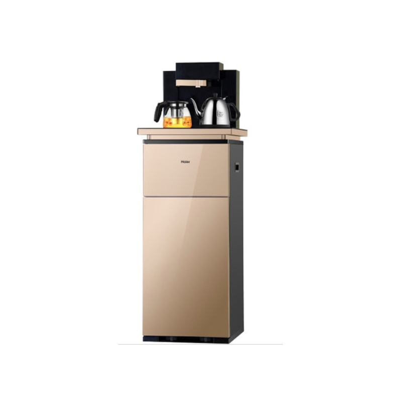 海尔 (Haier) 茶吧机 YR1881-CB 家用饮水机下置式全自动上水 饮水机立式(卡其金)