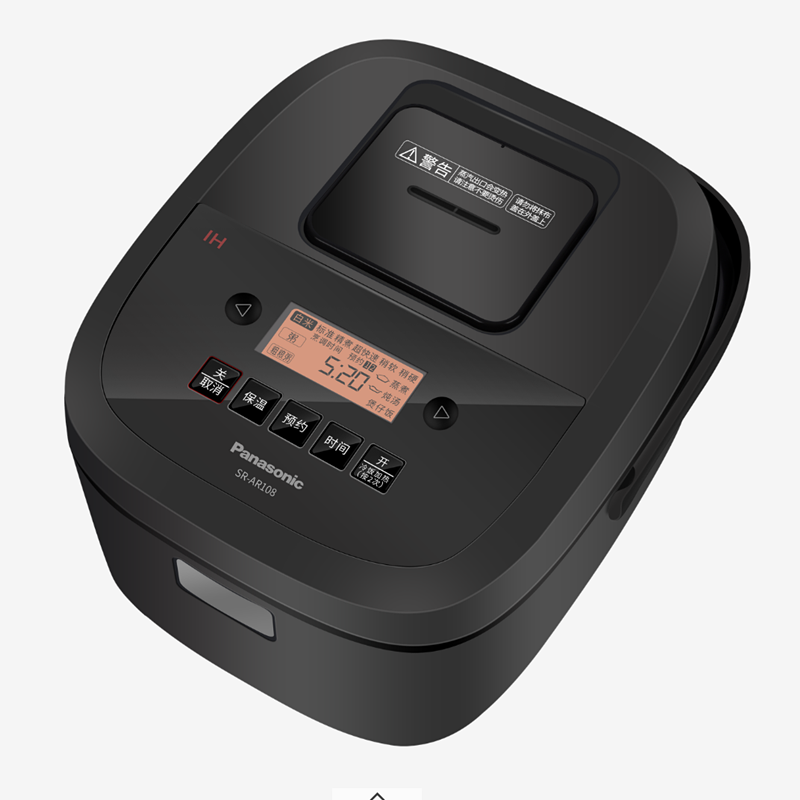 松下(Panasonic)电饭煲3L/4L IH电磁加热大火力 多功能定时预约电饭锅 SR-AR108