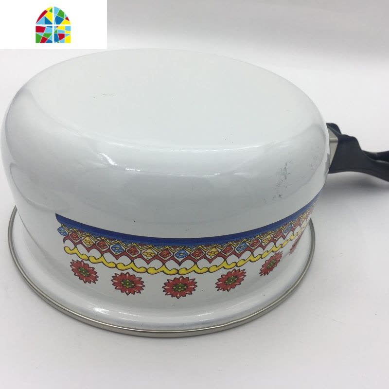 搪瓷 奶锅16CM红圈电磁炉燃气罩汤锅热牛奶锅 辅食锅 FENGHOU图片