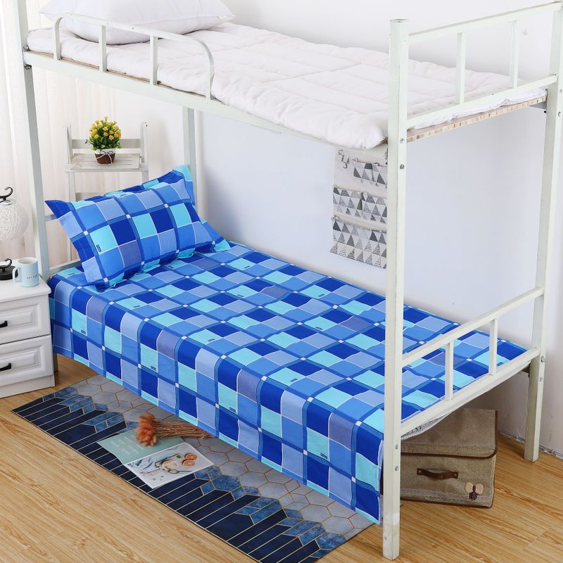 纯棉斜纹单人床单 宿舍1.2m1.5米加厚单子学生寝室上下铺单件褥单