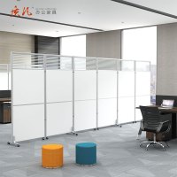 质凡办公室折叠移动屏风活动隔断 5套以上含安装
