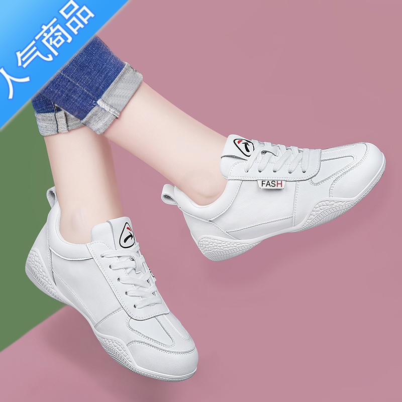SUNTEK小白鞋女2023新款春秋夏季百搭运动鞋休闲平底鞋练车软底女鞋高清大图