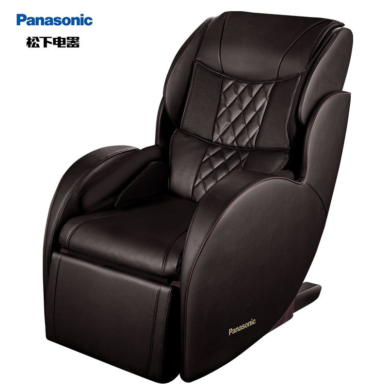 松下（Panasonic）按摩椅EP-MAC8- T茶色家用全身气囊包裹电动多功能腰肩颈揉捏3D机械手温感按摩沙发椅