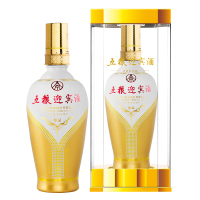 宜宾五粮液股份五粮迎宾酒醇品52度500ml*6瓶透明礼盒浓香型白酒整箱装
