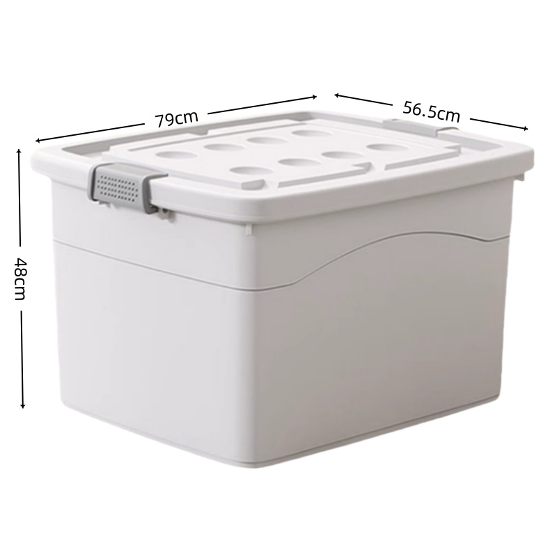 智叶舟整理收纳箱79*56.5*48cm个高清大图