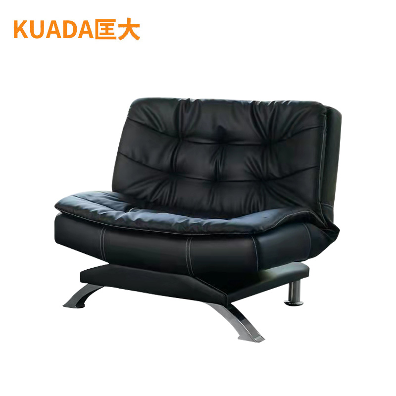 匡大 办公沙发 皮艺沙发 办公室休息沙发 折叠午睡沙发床 牛皮 单人位 KDT793高清大图