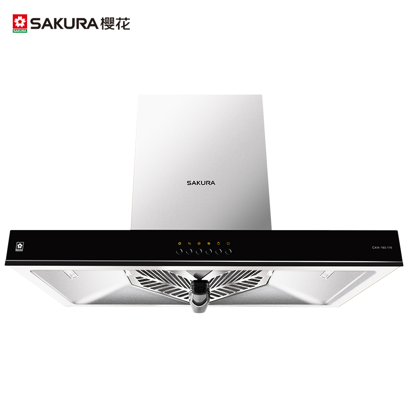 樱花(Sakura)欧式抽油烟机CXW-180-116(88R931N) 16立方 按键式