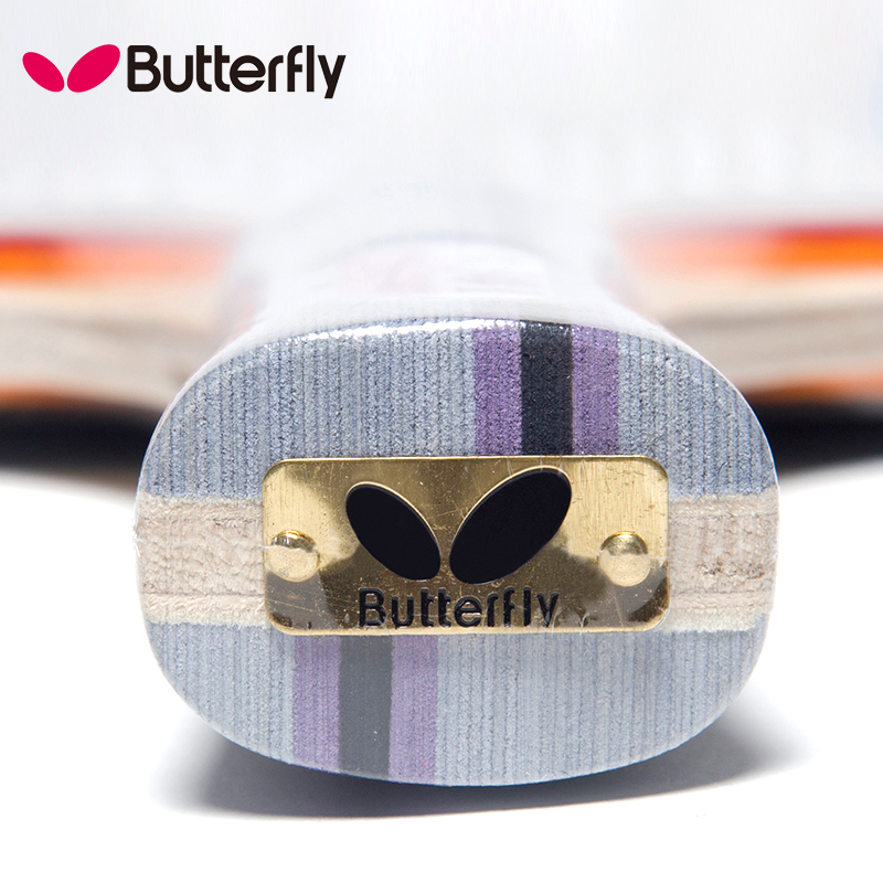 蝴蝶Butterfly 三星乒乓球拍乒乓板成品拍双面反胶直拍 TBC302